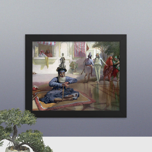 Akalis at the Holy Tank - Framed Print